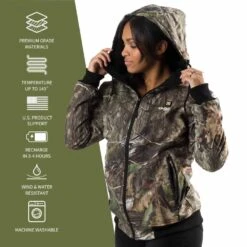 Gobi Heat Womens Shadow Heated Hunting Hoodie -The Warming Store gobi heat women s shadow heated hunting hoodie 20