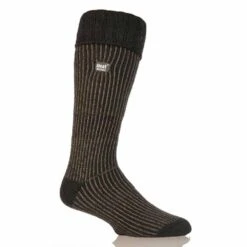 Heat Holders Mens Chris Original Ribbed Boot Socks - Forest Green