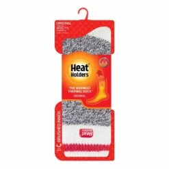 Heat Holders Mens Jeffrey Original Cream Block Twist Crew Socks -The Warming Store heat holders men s jeffrey original cream block twist crew socks 8