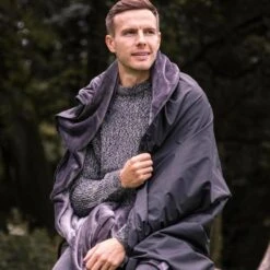 Heat Holders Silver Outdoor Blanket -The Warming Store heat holders outdoor blanket antique silver black 67