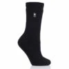 Heat Holders Womens Lite Dahlia Solid Crew Socks - Black -The Warming Store heat holders women s lite dahlia solid crew socks black 3
