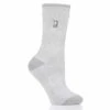 Heat Holders Womens Lite Viola Twist Crew Socks - Light Grey -The Warming Store heat holders women s lite viola twist crew socks light grey 3