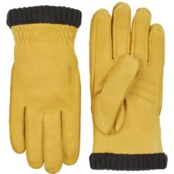 Hestra Deerskin Primaloft Ribbed Gloves -The Warming Store hestra deerskin primaloft ribbed gloves 155