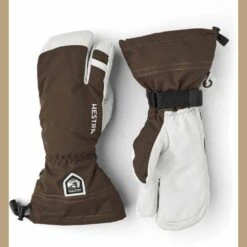 Hestra Heli Army Leather 3-Finger Winter Mitten -The Warming Store hestra heli army leather 3 finger winter mitten 133