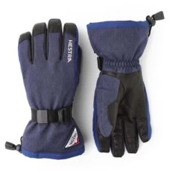 Hestra Unisex Powder Gauntlet 5-Finger Gloves -The Warming Store hestra unisex powder gauntlet 5 finger gloves 140