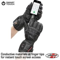 Joe Rocket Burner 7V Heated Leather Glove -The Warming Store joe rocket burner 7v heated leather glove 47