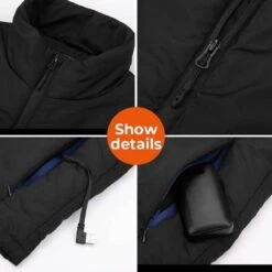 Kemimoto Mens Classs Dual Power Heated Vest -The Warming Store kemimoto men s classs dual power heated vest 110