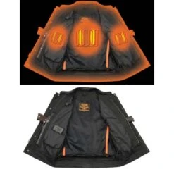 Milwaukee Leather 7.4V Mens Leather Club Style Vest With Heated And Cool Technology -The Warming Store milwaukee leather 7 4v men s leather club style vest with heated and cool technology 104