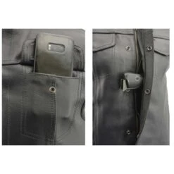 Milwaukee Leather 7.4V Mens Leather Club Style Vest With Heated And Cool Technology -The Warming Store milwaukee leather 7 4v men s leather club style vest with heated and cool technology 106