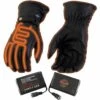 Milwaukee Leather Mens 7V Leather Heated Winter Gloves -The Warming Store milwaukee leather men s 7v leather heated winter gloves 6