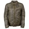 Milwaukee Leather Mens Brown Distressed Scooter Jacket -The Warming Store milwaukee leather men s brown distressed scooter jacket 120