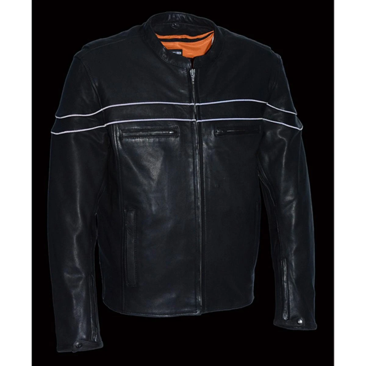 Milwaukee Leather Mens Lightweight Sporty Scooter Crossover Jacket 6 Milwaukee Leather Mens Lightweight Sporty Scooter Crossover Jacket - Image 4