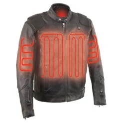 Milwaukee Leather Mens 12V Heated Motorcycle Jacket 12 Milwaukee Leather Mens 12V Heated Motorcycle Jacket -The Warming Store milwaukee leather men s vented scooter jacket with heated technology 137