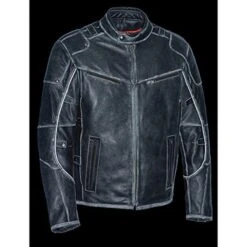 Milwaukee Leather Mens Vintage Distressed Triple Vented Jacket -The Warming Store milwaukee leather men s vintage distressed triple vented jacket 118
