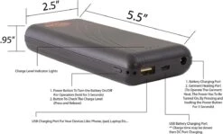 Milwaukee Leather & NexGen Universal Battery Pack And Wall Charger For Heated Jackets & Vests -The Warming Store milwaukee leather universal battery pack and wall charger for heated jackets vests 89