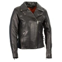 Milwaukee Leather Womens Lightweight Lace To Lace Motorcycle Jacket