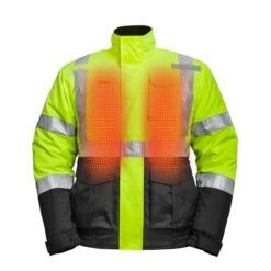 Mobile Warming 7.4V Mens Outdoor Worker Hi-Viz Heated Jacket