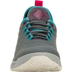 Muck Womens Outscape Lace Up Shoes - Dark Grey/Teal/Pink -The Warming Store muck women s outscape lace up shoes dark grey teal pink 110