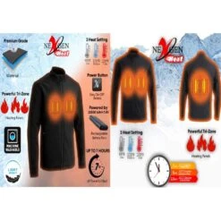 NexGen Heat Mens Cross Fire Collarless Soft-Shell Heated Jacket -The Warming Store nexgen heat men s cross fire collarless soft shell heated jacket 19