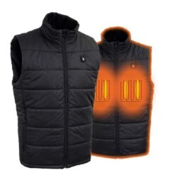 NexGen Heat Mens Puffed Textile Heated Vest -The Warming Store nexgen heat men s puffed textile heated vest 17