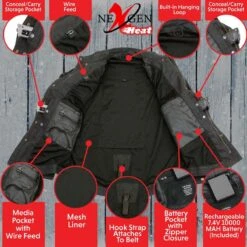 NexGen Heat Mens Scorcher Classic Denim Heated Jacket 12 NexGen Heat Mens Scorcher Classic Denim Heated Jacket -The Warming Store nexgen heat men s scorcher classic denim heated jacket 21