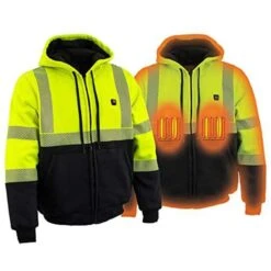 NexGen Heat Mens Sledge High-Viz Textile Heated Jacket -The Warming Store nexgen heat men s sledge high viz textile heated jacket 17
