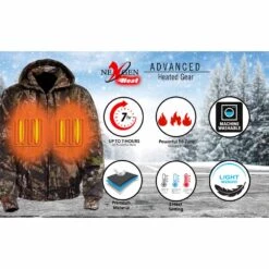 Nexgen Heat Womens 7V Heated Zipper Hoodie -The Warming Store nexgen heat women s 7v heated zipper hoodie rechargeable battery pack included 16