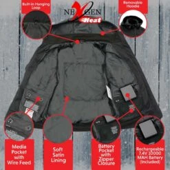 NexGen Heat Womens Igniter Soft-Shell Heated Hooded Jacket 12 NexGen Heat Womens Igniter Soft-Shell Heated Hooded Jacket -The Warming Store nexgen heat women s igniter soft shell heated hooded jacket 45