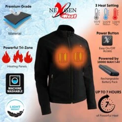 NexGen Heat Womens Storm Soft-Shell Heated Jacket -The Warming Store nexgen heat women s storm soft shell heated jacket 44