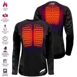 Open Box Aheata 7V Womens Battery Heated Shirt -The Warming Store open box aheata 7v women s battery heated shirt 96