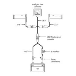 Oxford Heaterz Premium - Retro Heated Grips With Waterproof Connectors -The Warming Store oxford heaterz premium retro heated grips with waterproof connectors 162