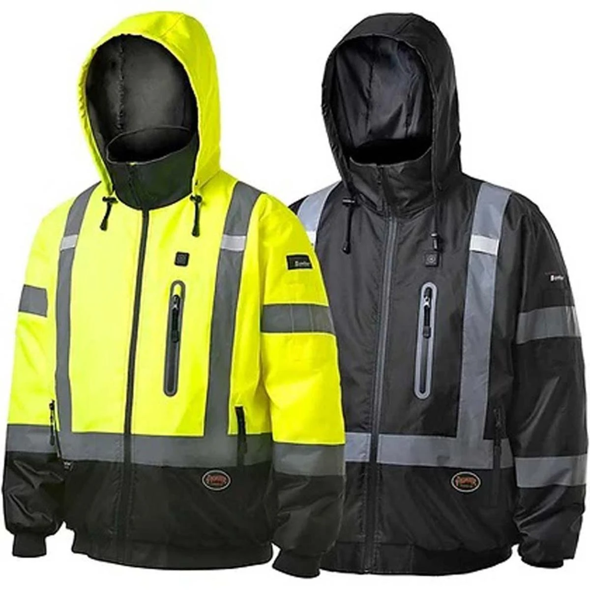 Pioneer Hi-Vis Waterproof Heated Safety Nano Bomber Jacket (Jacket Only) 4 Pioneer Hi-Vis Waterproof Heated Safety Nano Bomber Jacket (Jacket Only) - Image 2