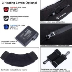 Savior Heat Rechargeable Battery Electric Heated Hand Warmer Muff - Black -The Warming Store savior heat rechargeable battery electric heated hand warmer muff black 112