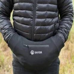 Savior Heat Rechargeable Battery Electric Heated Hand Warmer Muff - Black -The Warming Store savior heat rechargeable battery electric heated hand warmer muff black 114