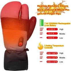 Savior Heat Unisex Battery Heated Ski Mittens -The Warming Store savior heat unisex battery heated ski mittens 126