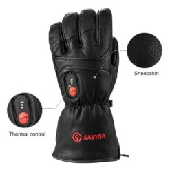 Savior Heat Unisex Electric Heated Ski Gloves -The Warming Store savior heat unisex electric heated ski gloves 112