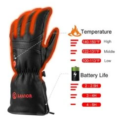 Savior Heat Unisex Electric Heated Ski Gloves -The Warming Store savior heat unisex electric heated ski gloves 114