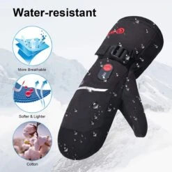 Savior Heat Unisex Rechargeable Battery Thermal Electric Heated Mittens -The Warming Store savior heat unisex rechargeable battery thermal electric heated mittens 124