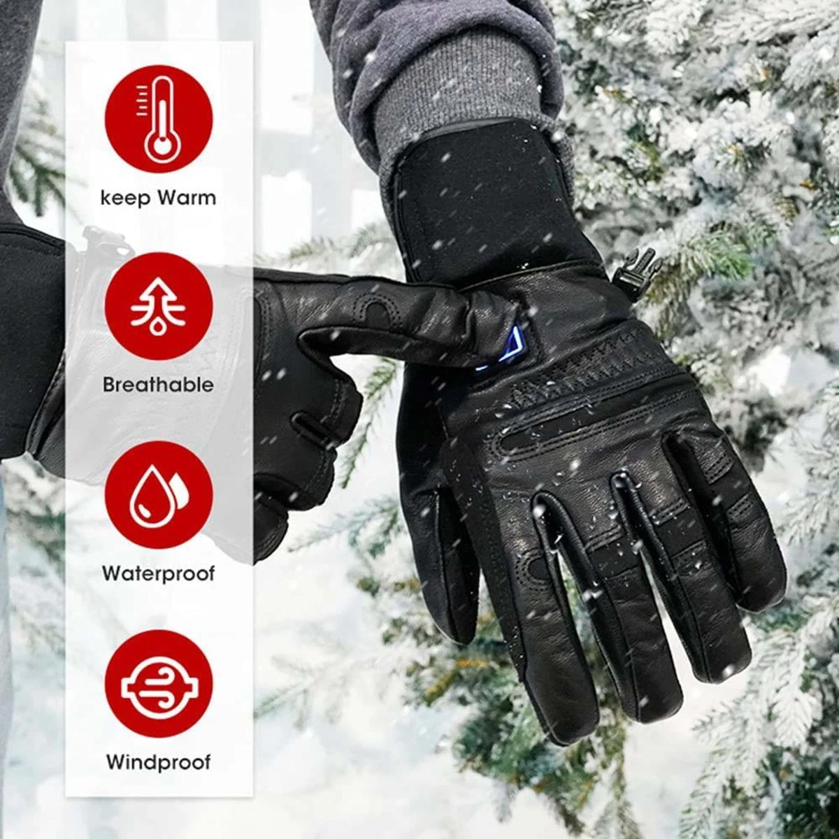Savior Heat Unisex Rechargeable Heated Winter Outdoor Gloves 5 Savior Heat Unisex Rechargeable Heated Winter Outdoor Gloves - Image 3