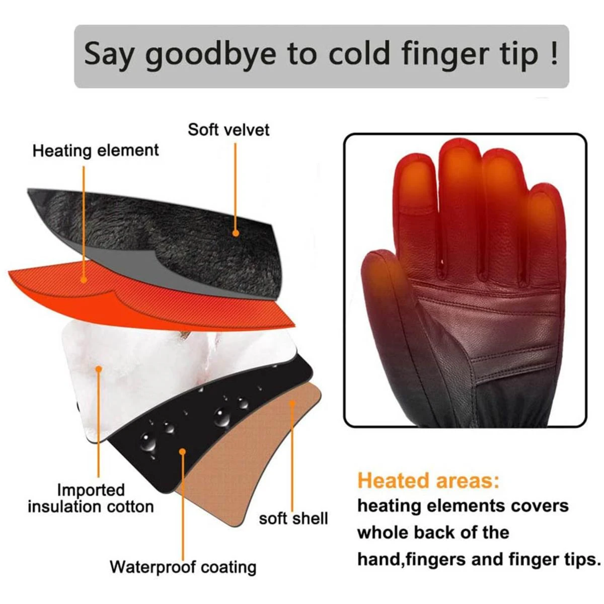 Sun Will Unisex Electric Rechargeable Heated Gloves For Cycling, Motorcycle & Skiing 5 Sun Will Unisex Electric Rechargeable Heated Gloves For Cycling, Motorcycle & Skiing - Image 3
