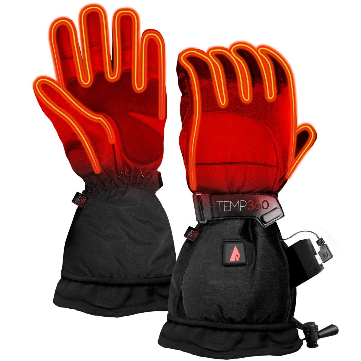 Temp360 5V Womens Battery Heated Snow Gloves 4 Temp360 5V Womens Battery Heated Snow Gloves - Image 2