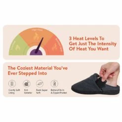 ThermalStep Rechargeable Electric Heated Slippers 16 ThermalStep Rechargeable Electric Heated Slippers -The Warming Store thermalstep rechargeable electric heated slippers 14