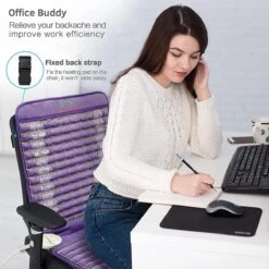 UTK Far Infrared Amethyst Healing Stone Heated Chair Seat Pad -The Warming Store utk far infrared amethyst healing stone heated chair seat pad 41