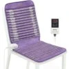 UTK Far Infrared Amethyst Healing Stone Heated Chair Seat Pad 2 UTK Far Infrared Amethyst Healing Stone Heated Chair Seat Pad -The Warming Store utk far infrared amethyst healing stone heated chair seat pad for lower back upper back thigh pain relief memory function auto turn off adjustable temperature 40 x 18 66