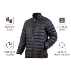 Venture Heat Mens Delspring 5V Battery Heated Down Puffer Jacket -The Warming Store venture heat men s delspring 5v battery heated down puffer jacket 115