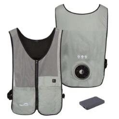 Venture Heat Unisex WindTech Pro 3 Speed Wearable Cooling Fan Vest With 3.7V Battery