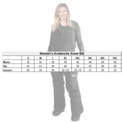 Winters Edge Womens Avalanche Snow Bib -The Warming Store winter s edge women s avalanche snow bib 103
