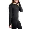 Winters Edge Womens Lightweight Baselayer Crew -The Warming Store winter s edge women s lightweight baselayer crew 89